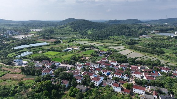 江蘇特色田園鄉(xiāng)村鎮(zhèn)江句容市天王鎮(zhèn)戴莊村。江蘇省住建廳供圖