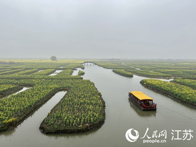 興化千垛景區(qū)農(nóng)旅休閑游。人民網(wǎng) 王丹丹攝